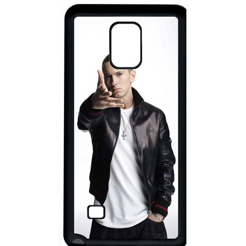 Coque Galaxy Note 4 - Hip Hop Rap Us Eminem - Noir