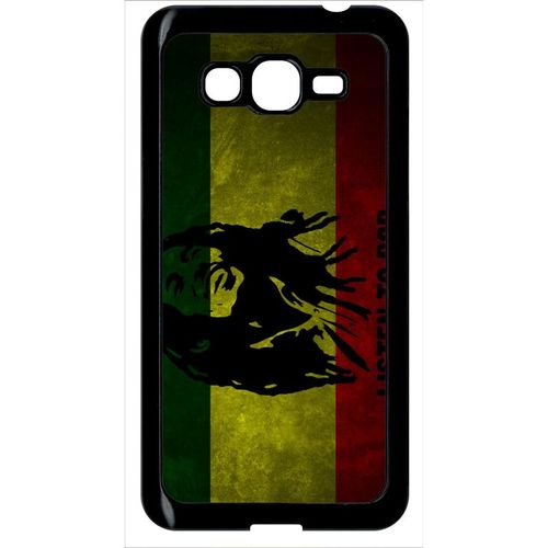 Coque Galaxy Grand Prime - Listen To Bob Marley - Noir