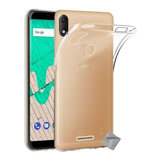 Housse Etui Coque Silicone Gel Fine Wiko View Max + Film Ecran Transparent Tpu