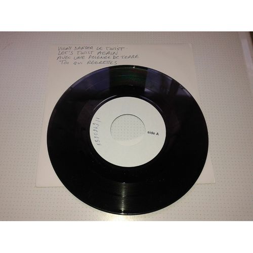 Johnny Hallyday 45 Tours Vinyle Test Pressing Viens Danser Le Twist +3