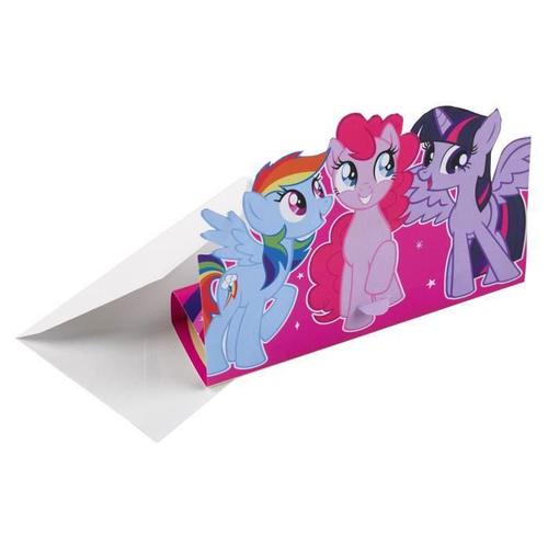 My Little Pony Lot De 8 Invitations + Enveloppes