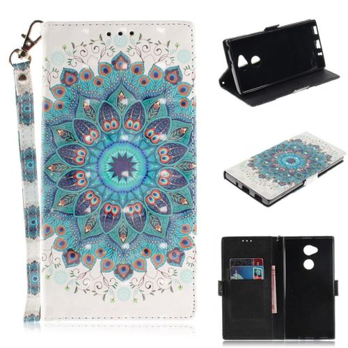 Sony Xperia Xa2 Ultra Coque, Saturcase Beau 3d Motif Pu Cuir Magnétique Flip Portefeuille Support Porte-Carte Protecteur Coque Housse Étui Avec Dragonne Pour Sony Xperia Xa2 Ultra (Td-3)