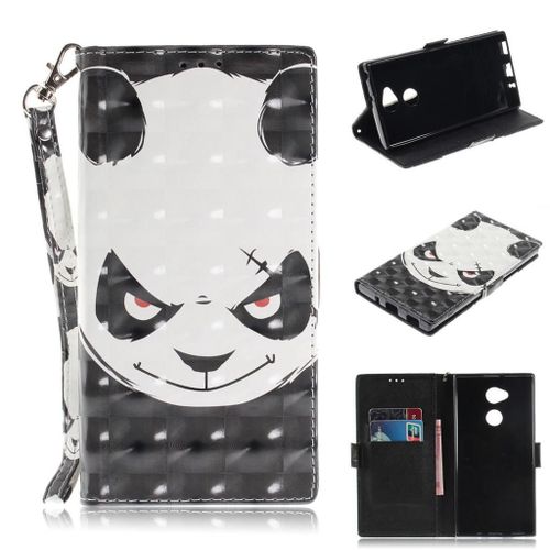 Sony Xperia Xa2 Ultra Coque, Saturcase Beau 3d Motif Pu Cuir Magnétique Flip Portefeuille Support Porte-Carte Protecteur Coque Housse Étui Avec Dragonne Pour Sony Xperia Xa2 Ultra (Td-4)