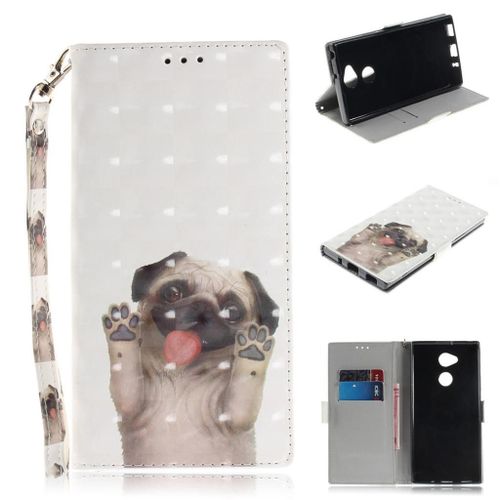 Sony Xperia Xa2 Ultra Coque, Saturcase Beau 3d Motif Pu Cuir Magnétique Flip Portefeuille Support Porte-Carte Protecteur Coque Housse Étui Avec Dragonne Pour Sony Xperia Xa2 Ultra (Td-15)