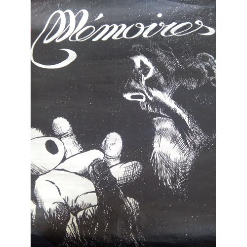 Mémoires - Affiche Noir Et Blanc Pliée 77x55 Cm - Les Imprimeurs Libres - O V 01/1980