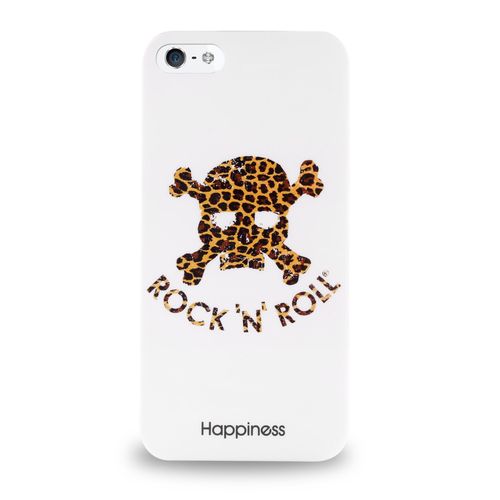 Coque Iphone 5 5s Se Hapiness 10 Rock'n'roll Tete De Mort Silicone Rigide (Tpu)