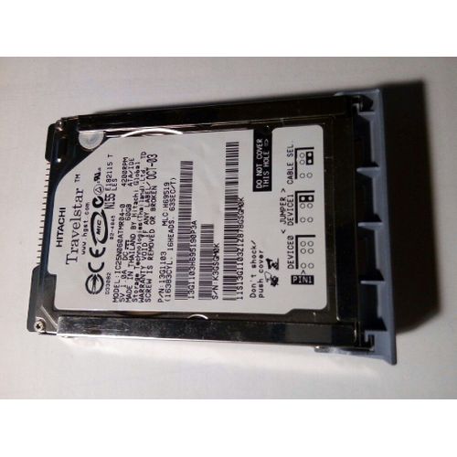 WD Travelstar 80GN IC25N060ATMR04 - Disque dur - 60 Go - interne - 2.5" - ATA-100 - 4200 tours/min - mémoire tampon : 8 Mo
