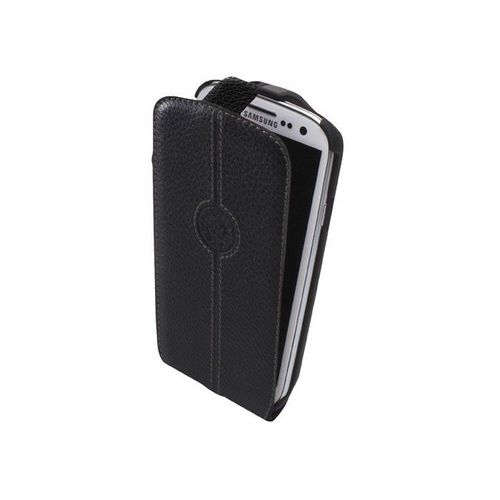 Etui A Rabat Samsung Galaxy S3 Faconnable Noir Eco-Cuir (Pu)