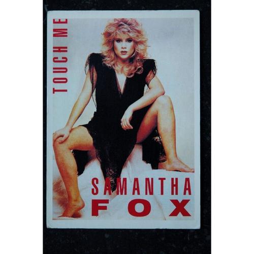 Samantha Fox Cp Pop' Card P4 Touch Me Samantha Fox Carte Postale 10,5 X 15