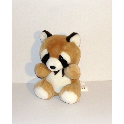 Panda Roux Elf Antar Peluche Doudou Ours Panda Assis 20 Cm