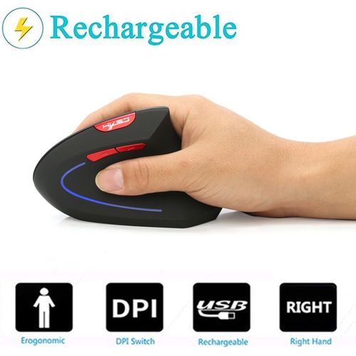 Souris sans fil ergonomique verticale sans fil Mouse verticale Laser ergonomique