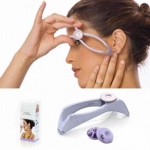 Epilateur Facial Slique Avec Fil + 10 Fils De Rechange 