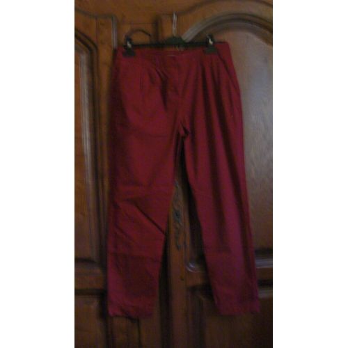 Pantalon Rouge Camaieu - Taille 38