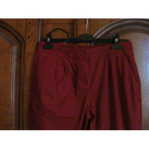 Camaieu pantalon rouge hot sale