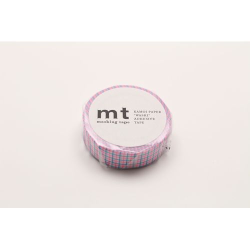 Masking Tape Mt Quadrillage Fluo Rose Et Bleu Hougan