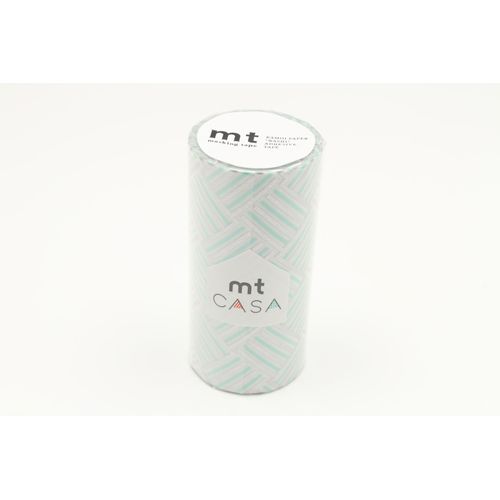Masking Tape Mt Casa 10 Cm Rayé Tressage Bleu Argent - Corner Izumi
