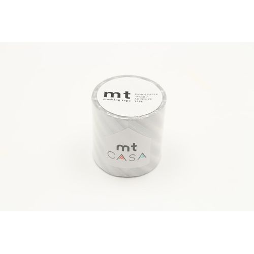 Masking Tape Mt Casa Rayé 5 Cm Argent - Stripe Silver