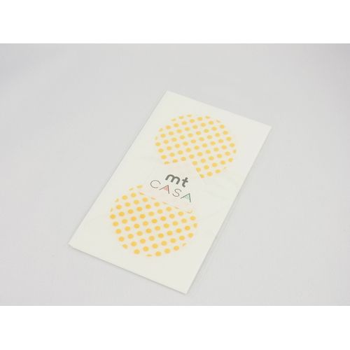 Masking Tape Mt Casa Seal Sticker Rond En Washi Pois - Dot Apricot - Masking Tape (Mt)