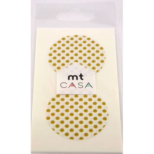 Masking Tape Mt Casa Seal Sticker Rond En Washi Pois Or - Dot Gold - Masking Tape (Mt)