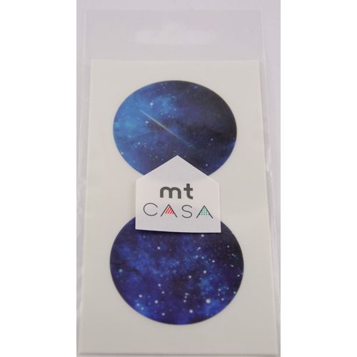 Masking Tape Mt Casa Seal Sticker Rond En Washi Ciel Étoilé - Starry Sky - Masking Tape (Mt)