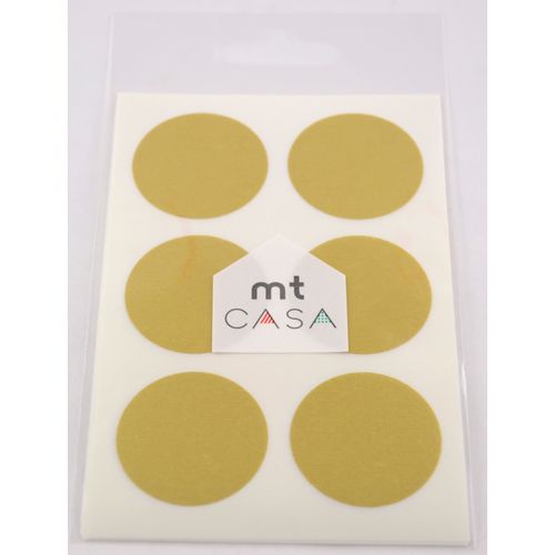 Masking Tape Mt Casa Seal Sticker Rond 3, En Washi Or - Gold - Masking Tape (Mt)