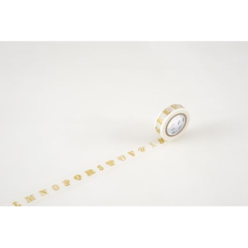 Masking Tape Mt Ex Alphabet Gold R - Masking Tape (Mt)