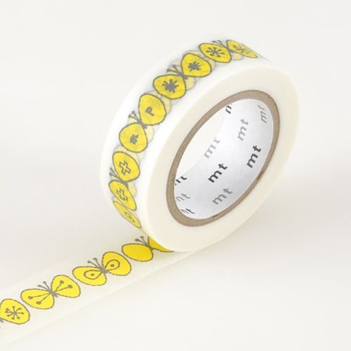 Masking Tape Mt Mina Papillon Choucho Yellow - Masking Tape (Mt)