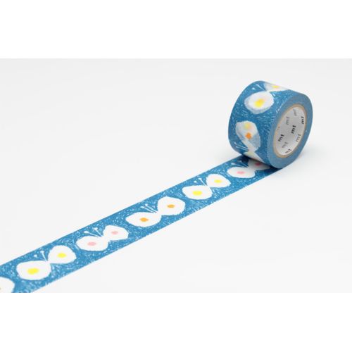 Masking Tape Mt Mina Papillon Crayon Hana Hane Blue