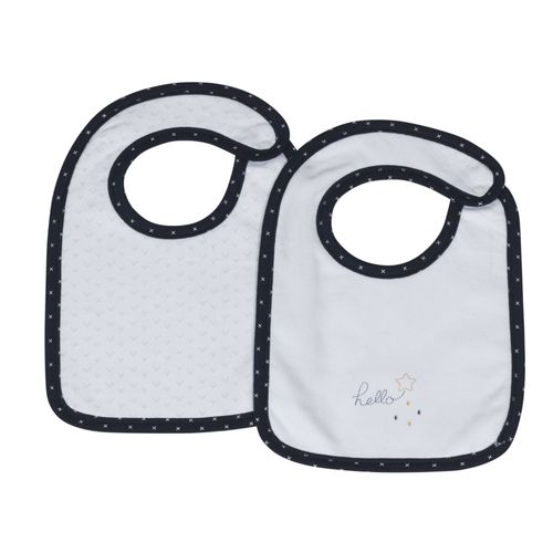 Lot De 2 Bavoirs Hello - Sauthon