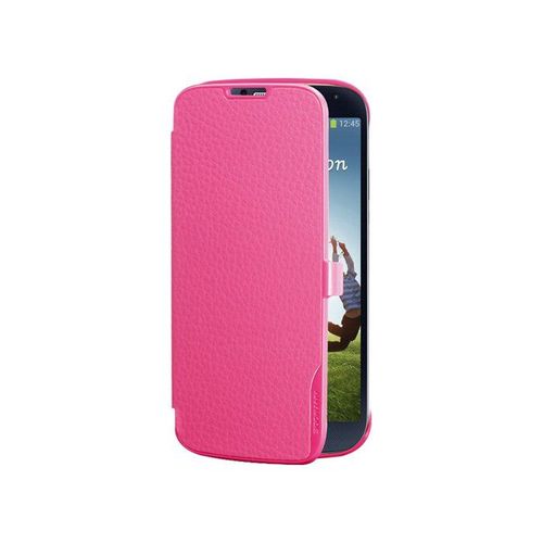 Etui Folio A Rabat Samsung Galaxy S4 Rose Anymode Eco-Cuir (Pu)