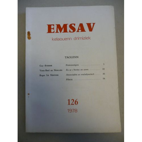 Emsav - Kelaouenn Drimiziek - 126 - 1978