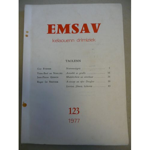 Emsav - Kelaouenn Drimiziek - 123 - 1977