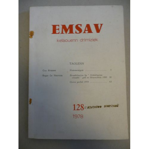 Emsav - Kelaouenn Drimiziek - 128 - 1978