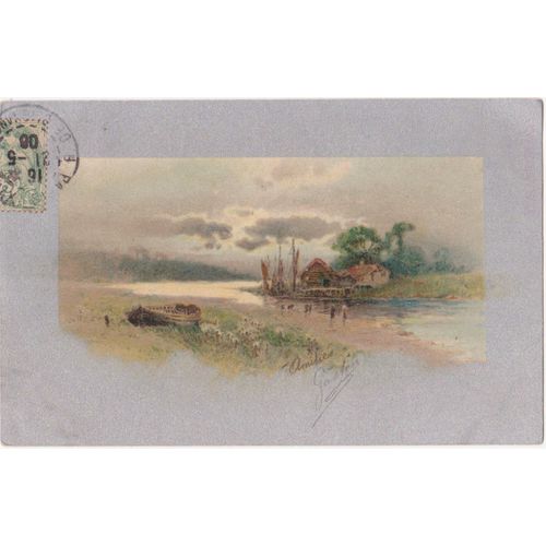Cpa - Peinture/Pastels - 1900 - (Timbrée, Oblitérée Et Circulée Le 21 Mai 1906)