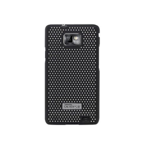 Coque Samsung Galaxy S2 Noir Micro-Perforée Silicone Rigide (Tpu)