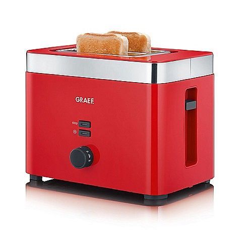 Grille-Pain Graef To63eu Rouge, Acier Inoxydable