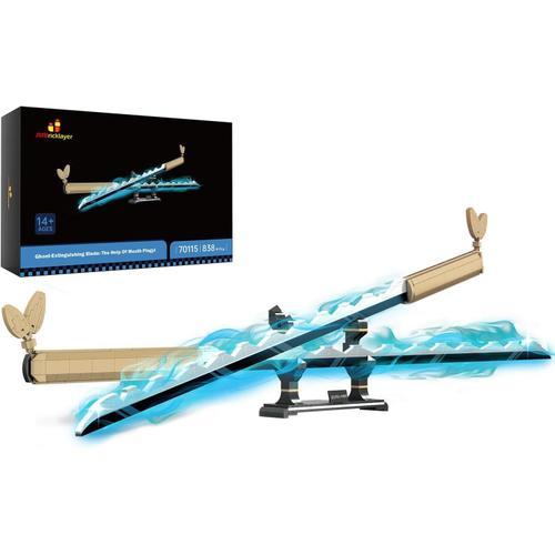 Jeu De Construction Anime Katana, Ninjago Demon Slayer Épée Kit De Construction, Ninjago Cosplay Jouet Blocs De Serrage, Modèle Cadeau Pour Adultes Et Garçons À Partir De 6-16 Ans Avec