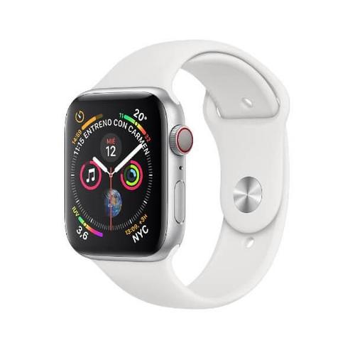 Apple Watch Series 4 Gps+Cellular 40 Mm Plata Con Correa Blanca Mtva2ty/A