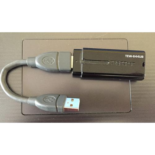 TRENDnet TEW-644UB - Adaptateur réseau - USB 2.0 - 802.11b/g, 802.11n (draft 2.0)