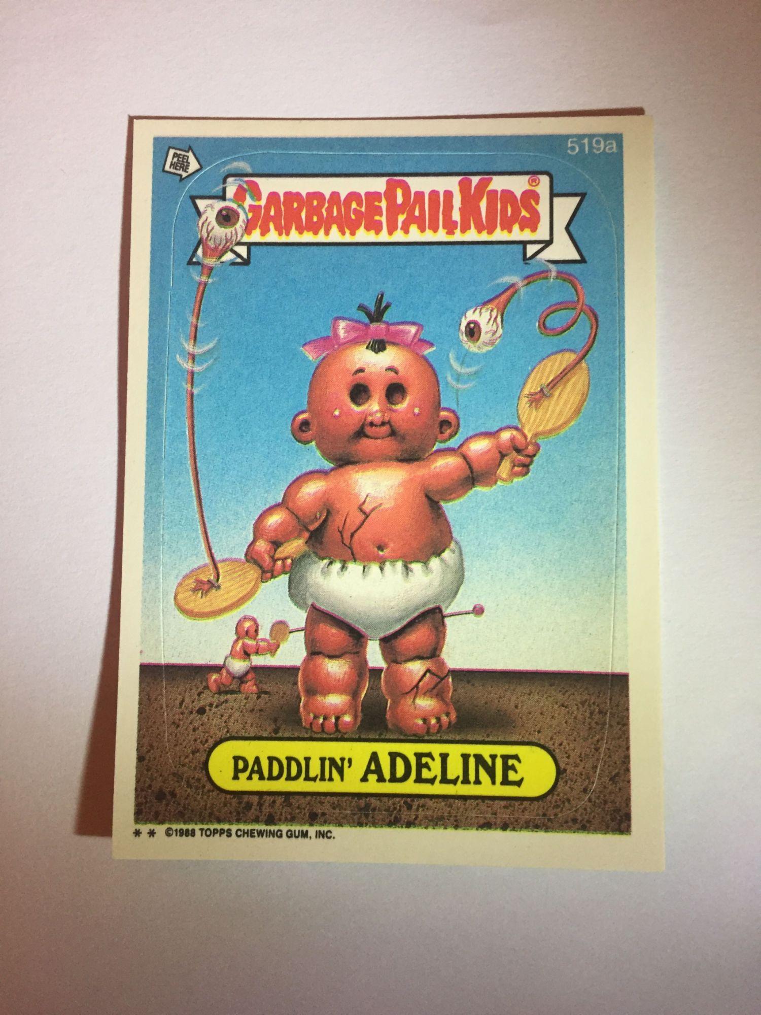 Carte Garbage Pail Kids Les Crados card Topps de 1988 Paddlin