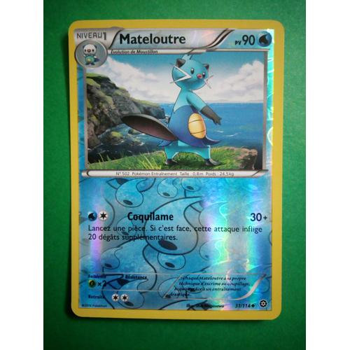 Mateloutre 31/114 Reverse - Carte Pokémon Offensive Vapeur