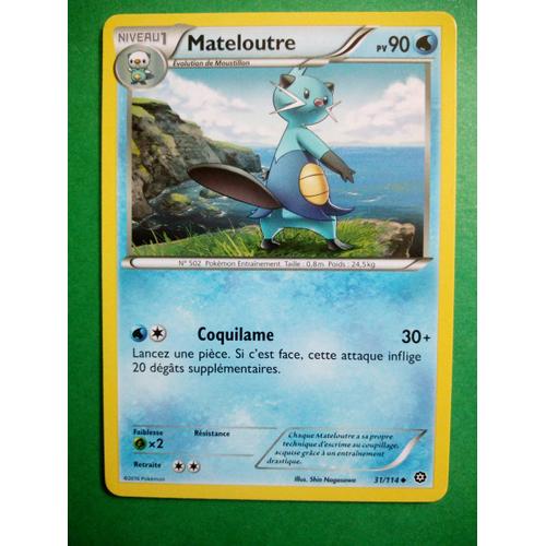 Mateloutre 31/114 - Carte Pokémon Offensive Vapeur