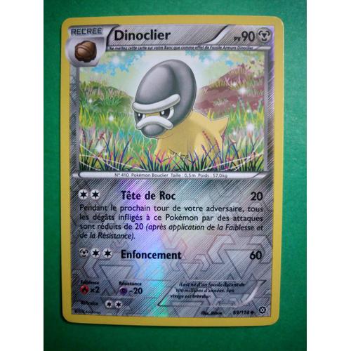 Dinoclier 69/114 Reverse - Carte Pokémon Offensive Vapeur