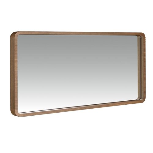 Miroir mural rectangulaire noyer