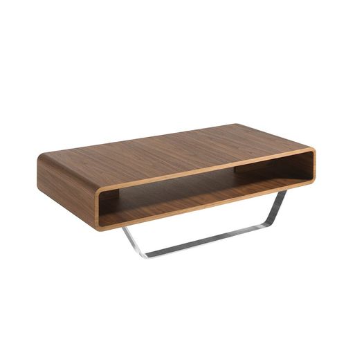 Table Basse En Bois De Noyer Et Acier
