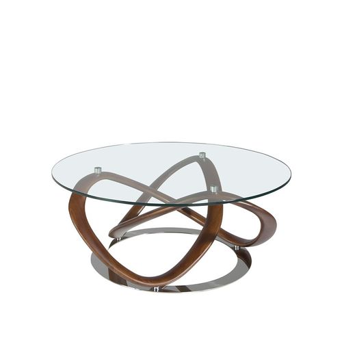 Table Basse En Verre Et Bois