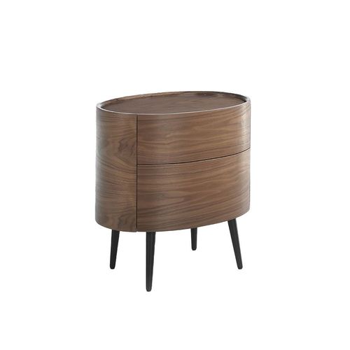 Table De Chevet Et Acier Noir