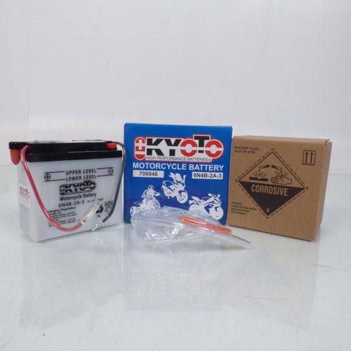 Batterie Kyoto Moto Yamaha 80 Dt Mx 1981-1983 6n4b-2a-3 / 6v 4ah Neuf