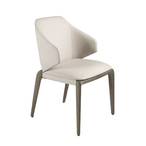 Chaise En Simili Cuir Crème