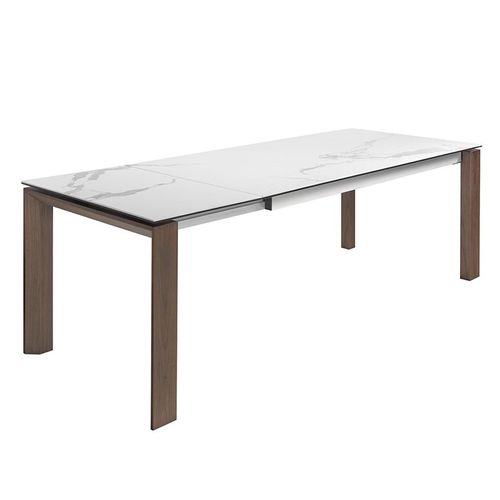 Table À Manger En Porcelaine Et Noyer